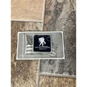 Wounded Warrior Project‎ Patch American Flag Support Veteran Morale Badge